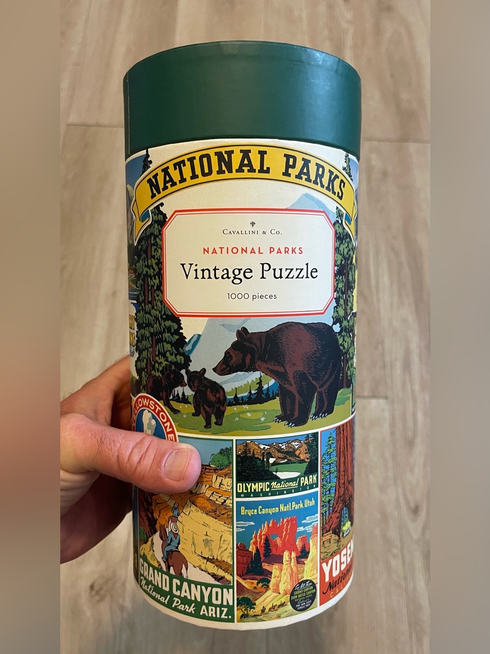 Cavallini National Parks Vintage Puzzle 1000 Pieces
